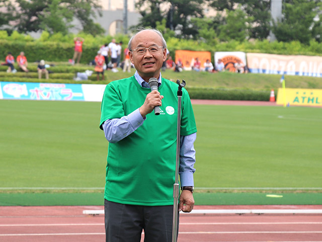 光田学長のスピーチ