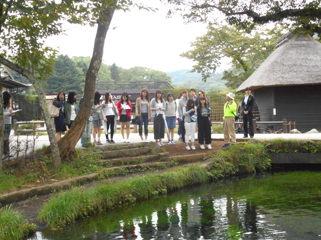 世界文化遺産構成資産の忍野八海にて