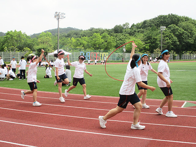 障害物リレー　チームで協力