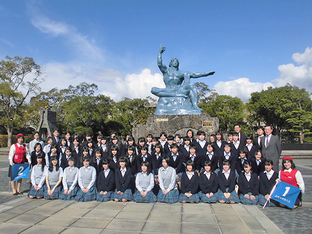 長崎平和公園にて