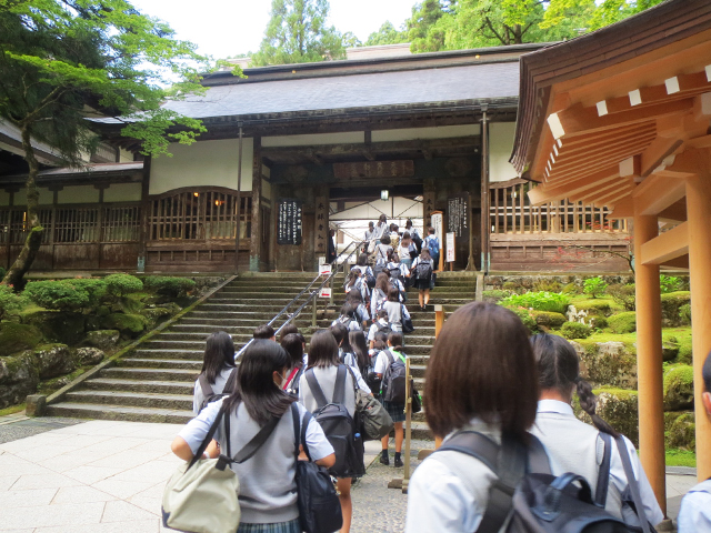 永平寺到着