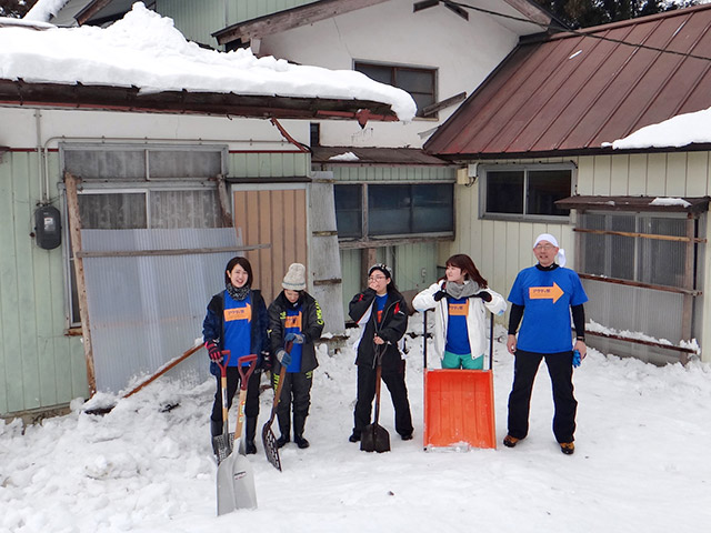 除雪してすっかりきれいになりました！